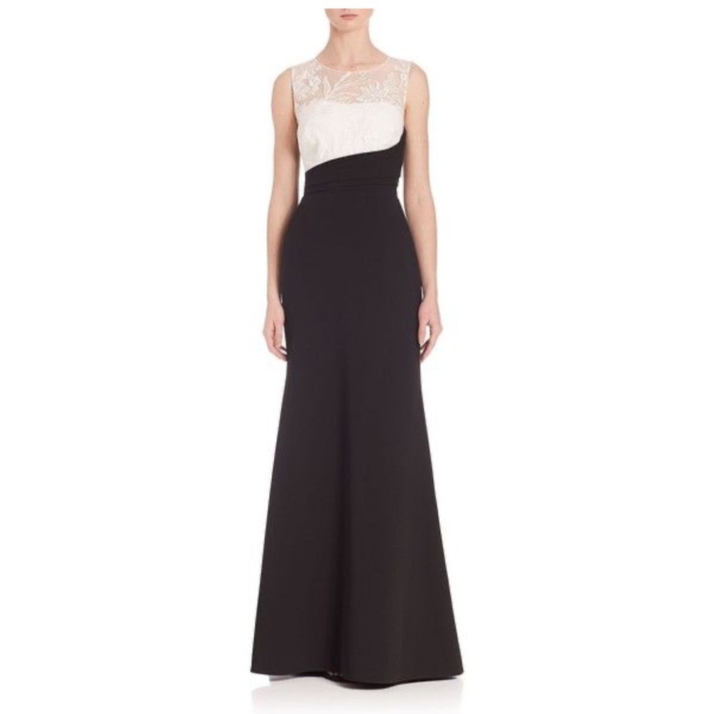 Marchesa black tie formal gown